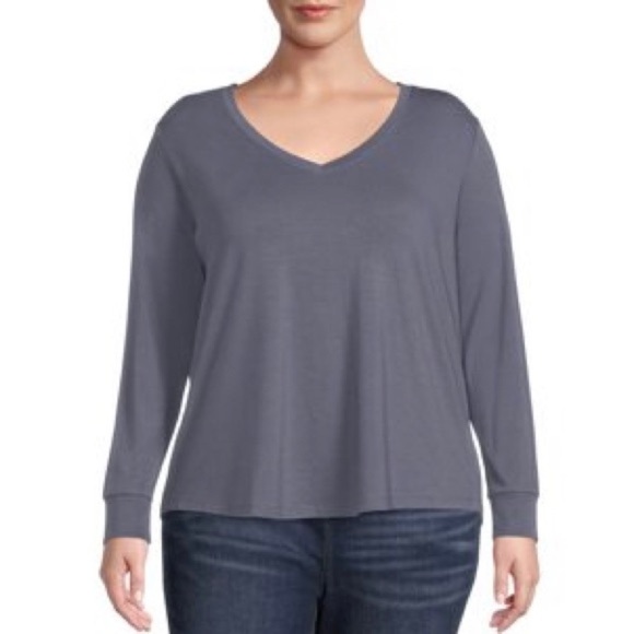 Terra & Sky Tops - Terra & Sky VNeck Core Tee